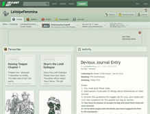 Tablet Screenshot of lavolpefemmina.deviantart.com