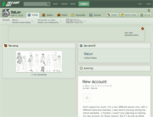 Tablet Screenshot of italuv.deviantart.com