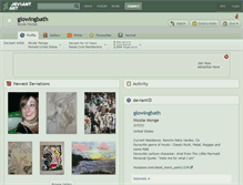 Tablet Screenshot of glowingbath.deviantart.com