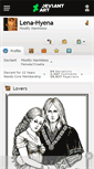 Mobile Screenshot of lena-hyena.deviantart.com