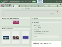Tablet Screenshot of doucheplz.deviantart.com