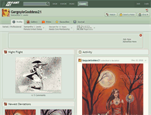 Tablet Screenshot of gargoylegoddess21.deviantart.com