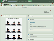 Tablet Screenshot of lannakitty.deviantart.com