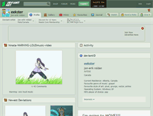 Tablet Screenshot of eekster.deviantart.com