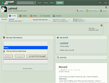 Tablet Screenshot of latiwolf.deviantart.com