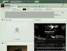 Tablet Screenshot of melicat.deviantart.com