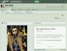 Tablet Screenshot of iddle-diddle.deviantart.com