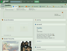 Tablet Screenshot of kayakku.deviantart.com