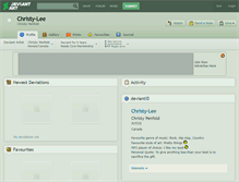 Tablet Screenshot of christy-lee.deviantart.com