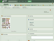 Tablet Screenshot of havocq.deviantart.com