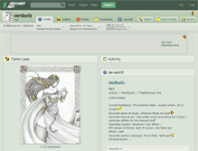 Tablet Screenshot of melibells.deviantart.com