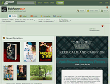 Tablet Screenshot of blakrayne.deviantart.com