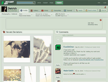 Tablet Screenshot of dietrich.deviantart.com