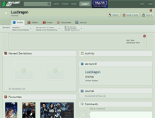 Tablet Screenshot of luxdragon.deviantart.com