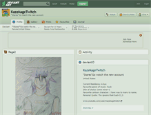 Tablet Screenshot of kazekagetwitch.deviantart.com