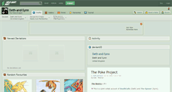 Desktop Screenshot of deth-and-synn.deviantart.com