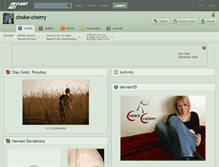 Tablet Screenshot of choke-cherry.deviantart.com