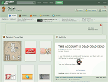 Tablet Screenshot of chizah.deviantart.com