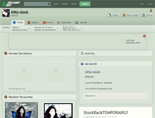 Tablet Screenshot of kitty-stock.deviantart.com