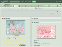 Tablet Screenshot of gemstar1.deviantart.com