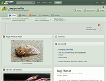 Tablet Screenshot of creepycrawlies.deviantart.com