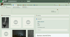 Desktop Screenshot of black-unicorn.deviantart.com