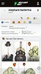 Mobile Screenshot of elephant-ballerina.deviantart.com