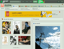 Tablet Screenshot of akee68qq.deviantart.com