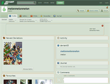 Tablet Screenshot of melonmelonmelon.deviantart.com