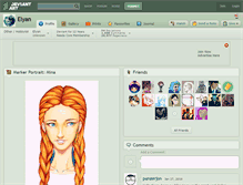 Tablet Screenshot of elyan.deviantart.com