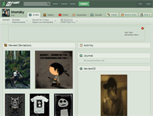 Tablet Screenshot of imonsky.deviantart.com