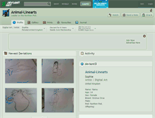 Tablet Screenshot of animal-linearts.deviantart.com