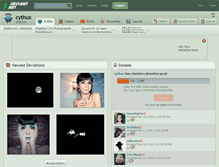 Tablet Screenshot of cythux.deviantart.com