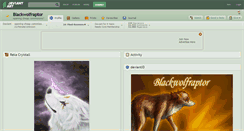 Desktop Screenshot of blackwolfraptor.deviantart.com