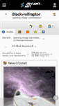 Mobile Screenshot of blackwolfraptor.deviantart.com