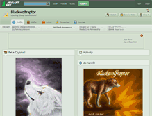 Tablet Screenshot of blackwolfraptor.deviantart.com