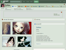 Tablet Screenshot of pixistyx.deviantart.com