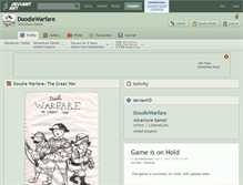 Tablet Screenshot of doodlewarfare.deviantart.com