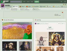 Tablet Screenshot of nanden.deviantart.com