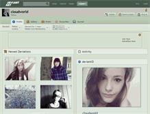 Tablet Screenshot of cloudworld.deviantart.com