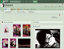Tablet Screenshot of bl00dsoaked.deviantart.com