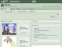 Tablet Screenshot of pokeyaoi.deviantart.com