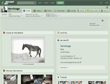 Tablet Screenshot of newimage.deviantart.com