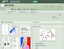 Tablet Screenshot of hana-tamago.deviantart.com