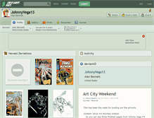 Tablet Screenshot of johnnyvega13.deviantart.com