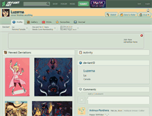 Tablet Screenshot of luzerna.deviantart.com