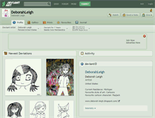 Tablet Screenshot of deborahleigh.deviantart.com