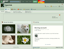 Tablet Screenshot of happysoda.deviantart.com