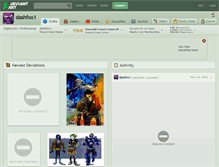 Tablet Screenshot of dashfox1.deviantart.com