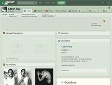 Tablet Screenshot of czech-boy.deviantart.com